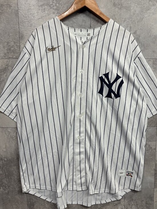 Nike Other - Nike Cooperstown New York Yankees Baseball Jersey Men's 2XL White Pinstripe MLB